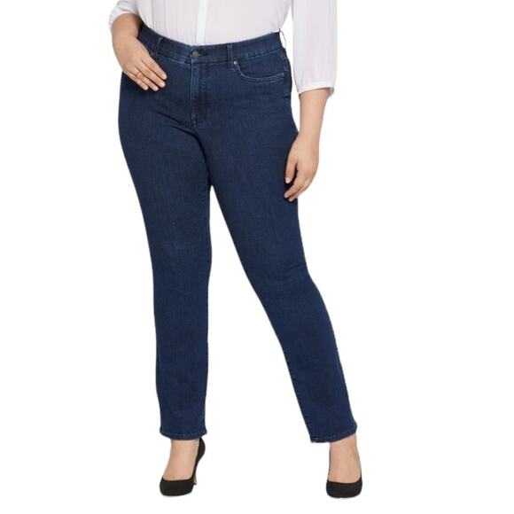 NYDJ Jeans Waist-Match™ Marilyn Straight denim blue size 2X - Picture 1 of 7